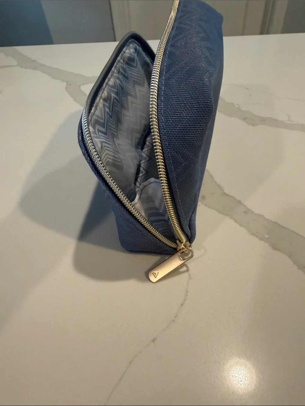 Missoni Light Blue Chevron Travel Pouch